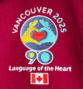 Red Embroidered Fleece Vest Logo- International Convention 2025!