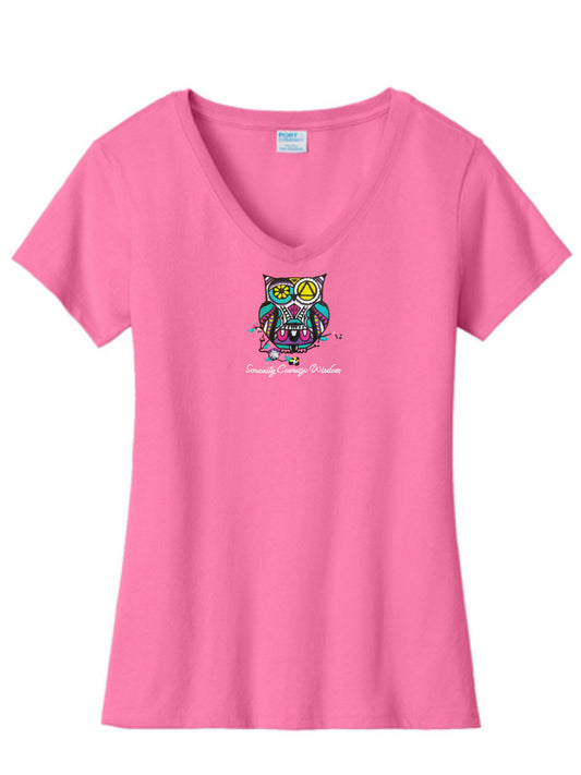 Serenity Courage Wisdom Embroidered Owl Design