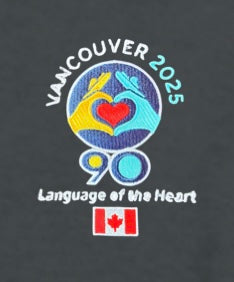 Charcoal Embroidered Logo T-Shirt - International Convention 2025!