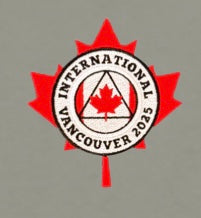 Smoke Embroidered Maple Leaf T-Shirt - International Convention 2025!