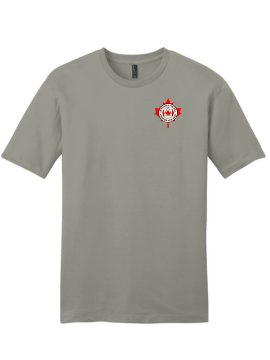 Smoke Embroidered Maple Leaf T-Shirt - International Convention 2025!