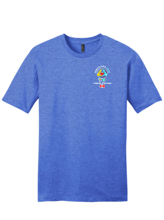 Heather Royal Embroidered Logo T-Shirt - International Convention 2025!