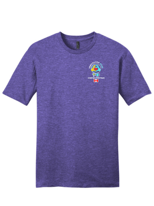 Heather Grape Embroidered Logo T-Shirt - International Convention 2025!