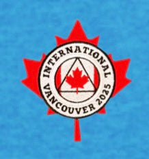 Heather Turquoise Embroidered Maple Leaf T-Shirt - International Convention 2025!