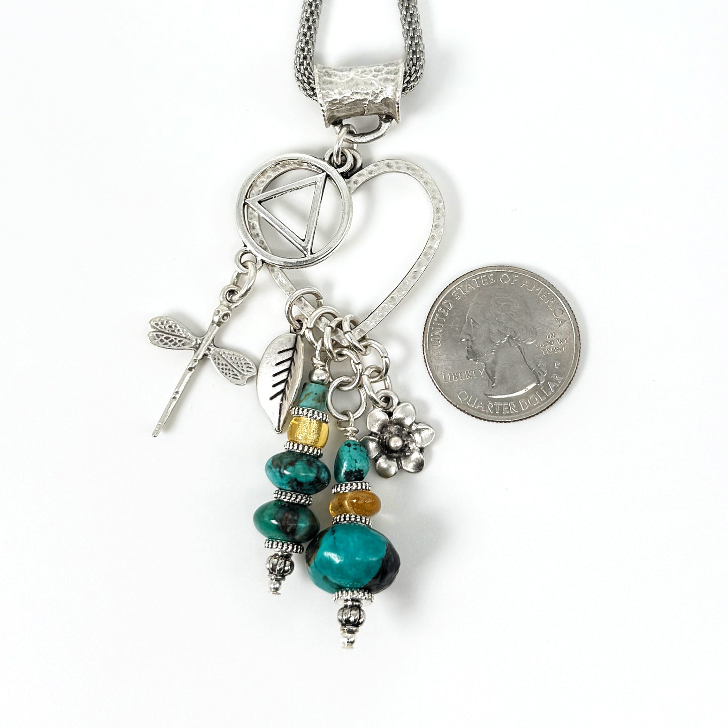 Turquoise DragonflyHeart
