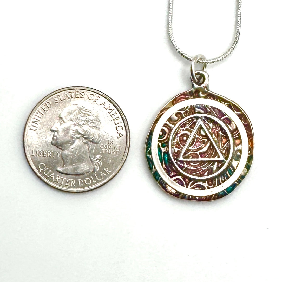 Coral Crescent Necklace