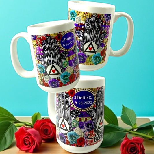 Personalized Blessed Helping Hand Mug