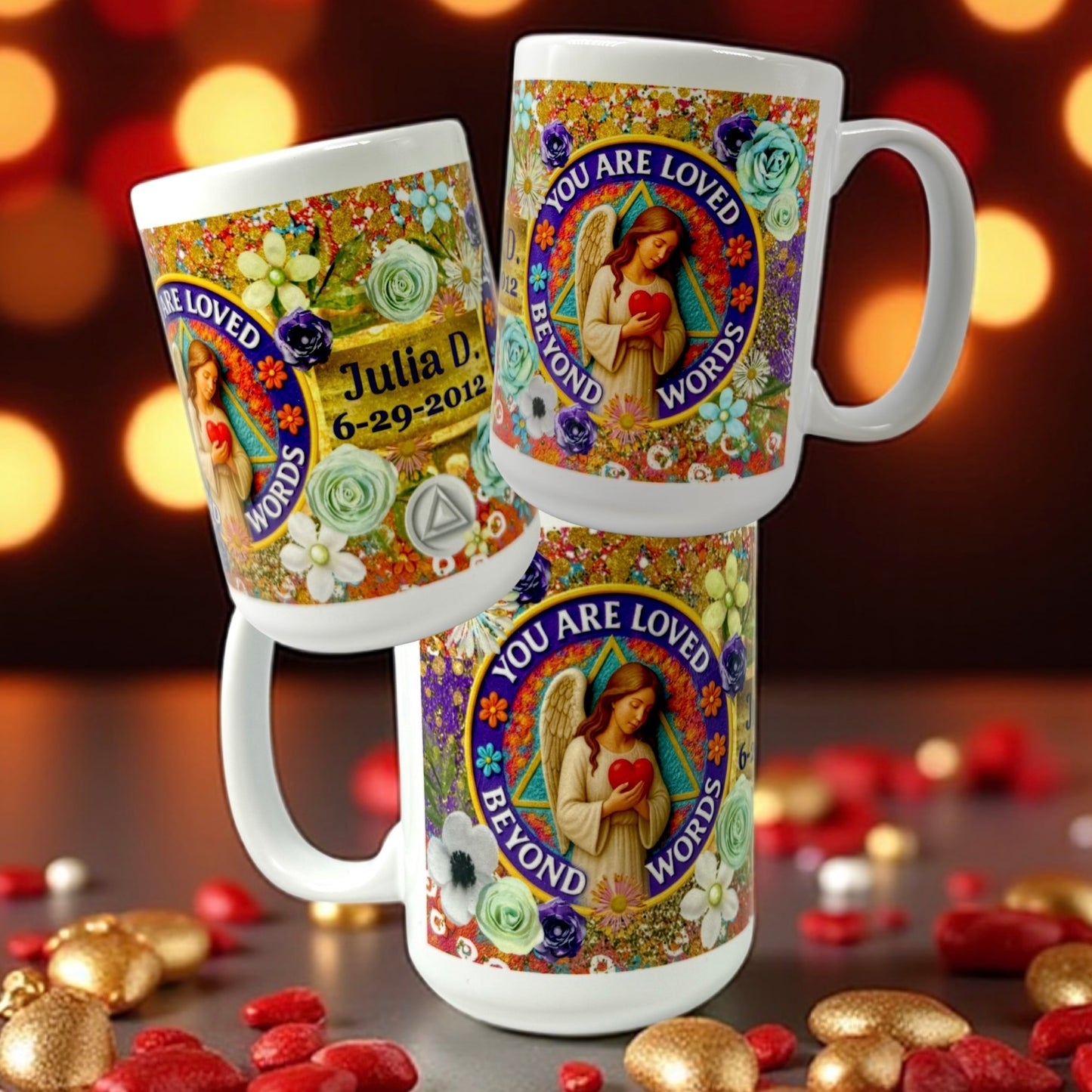 Personalized You Are Loved Beyond Words Mug