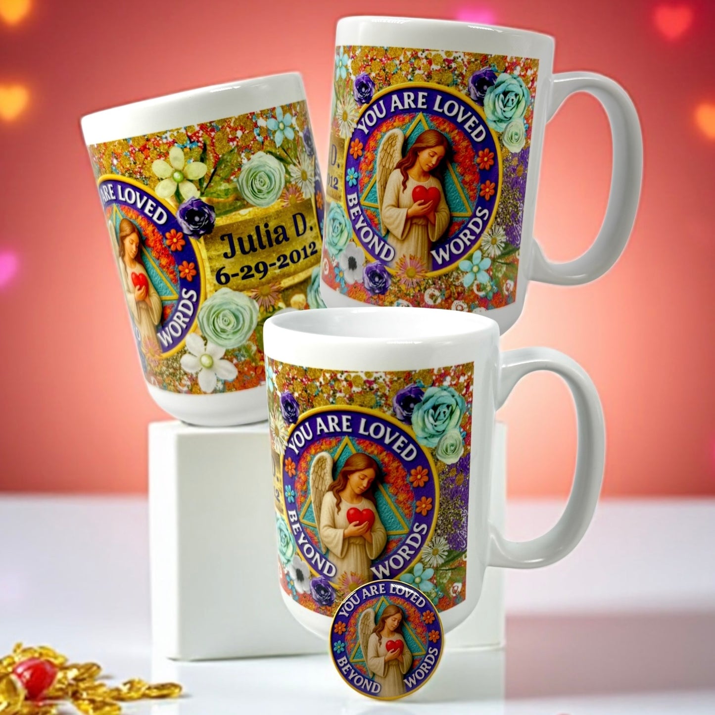 Personalized You Are Loved Beyond Words Mug