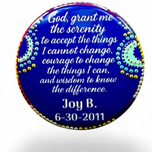 Personalized Let Go And Let God Medallion
