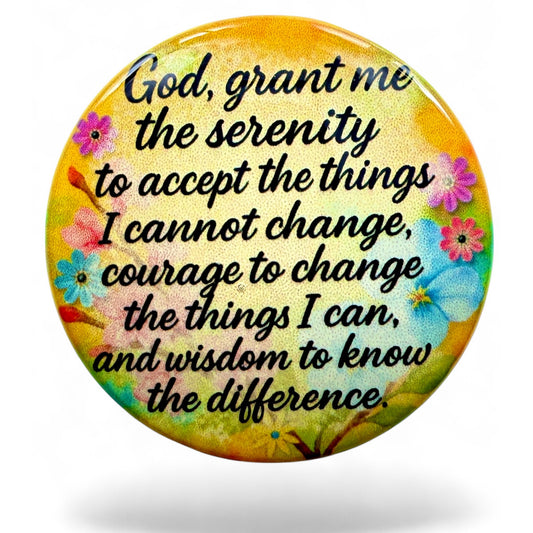 Personalized Serenity Courage Wisdom Medallion