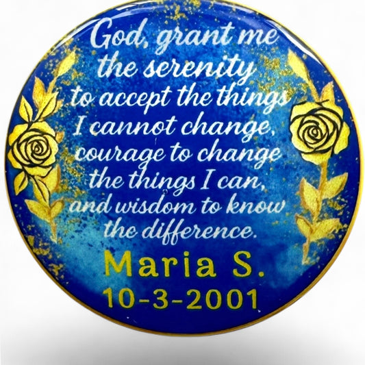 Personalized I Am Blessed Medallion