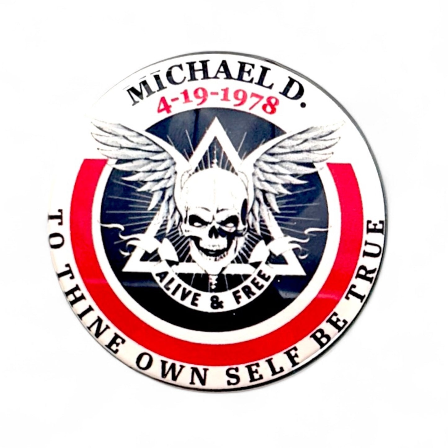 Personalized Alive & Free Medallion