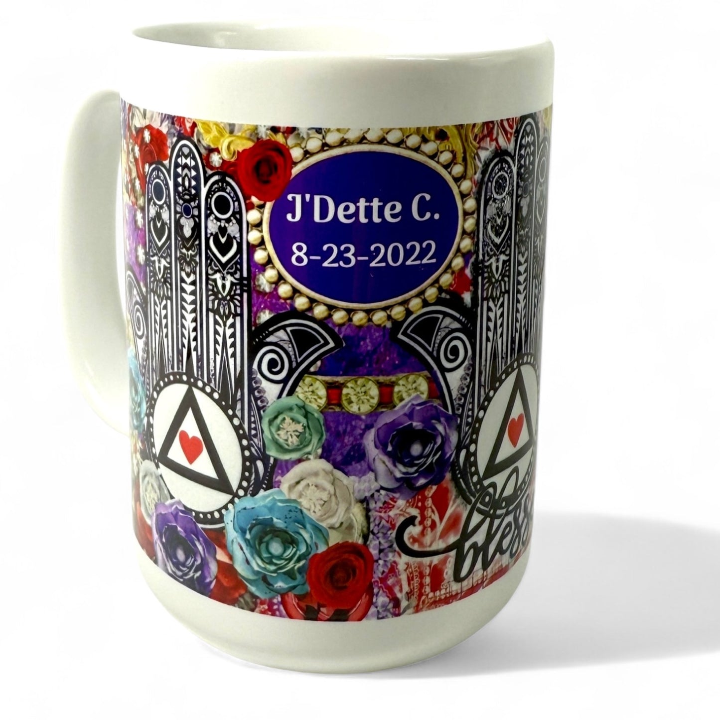 Personalized Blessed Helping Hand Mug