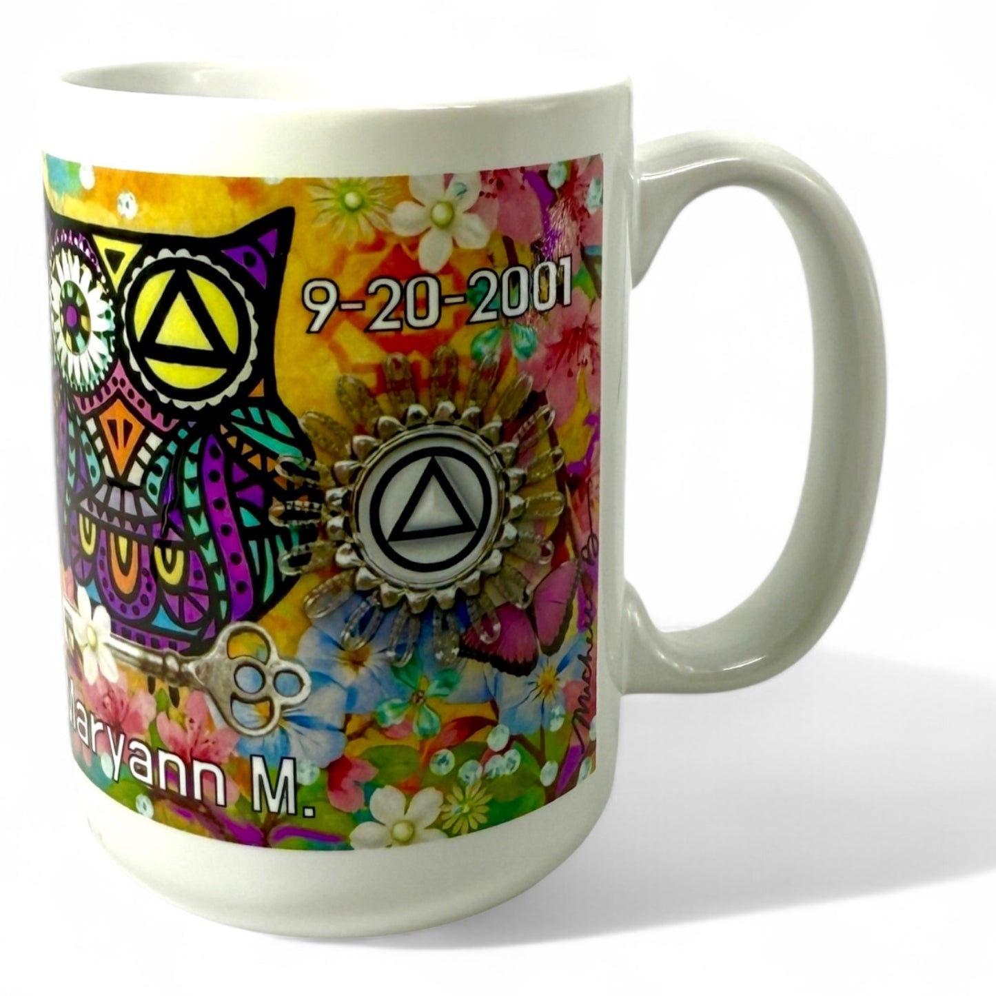 Personalized Serenity Prayer Wise Owl Mug