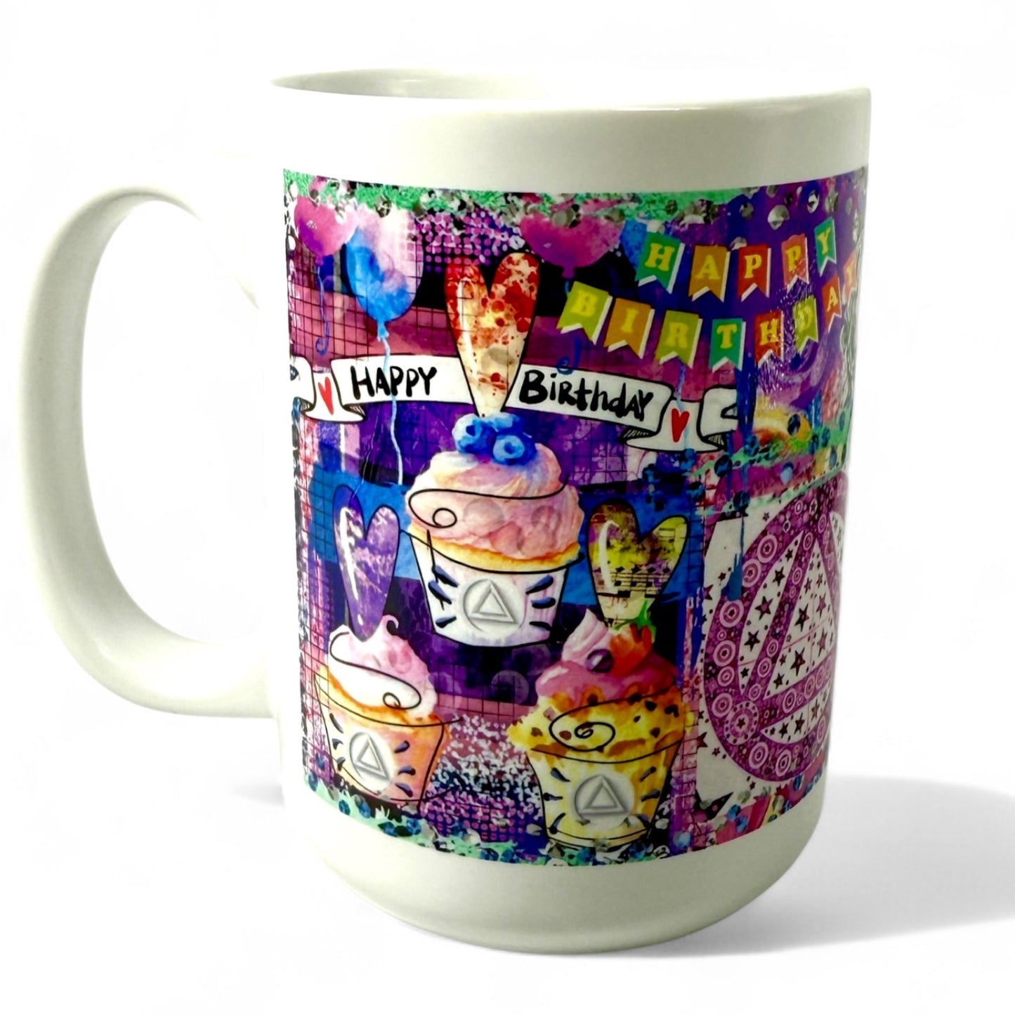 Personalized Happy Birthday Cupcakes/Cake Mug