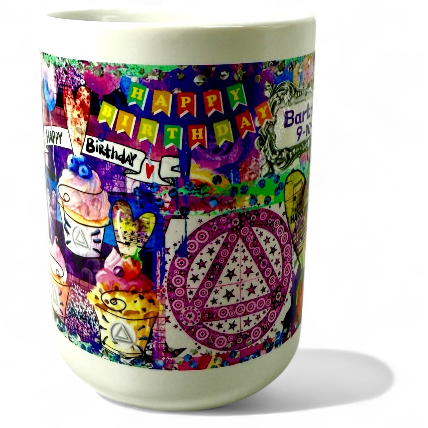 Personalized Happy Birthday Cupcakes/Cake Mug