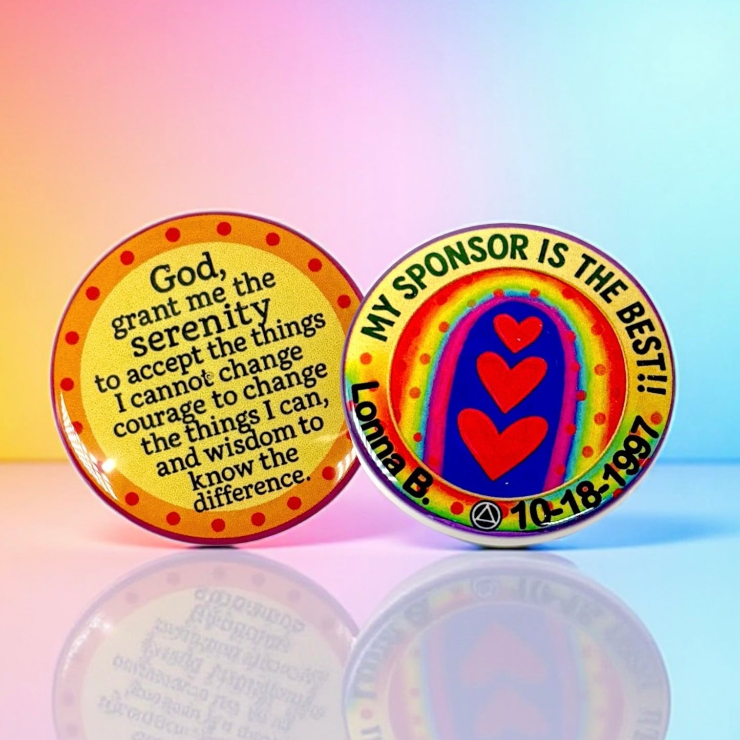 Personalized My Sponsor is the BEST!! Medallion