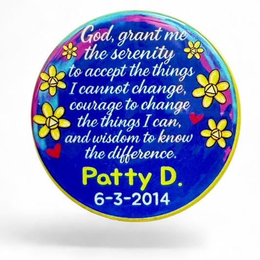 Personalized One Day at a Time Medallion