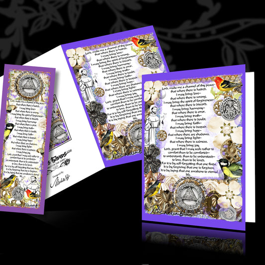 St. Francis Prayer - Greeting Card and Bookmark