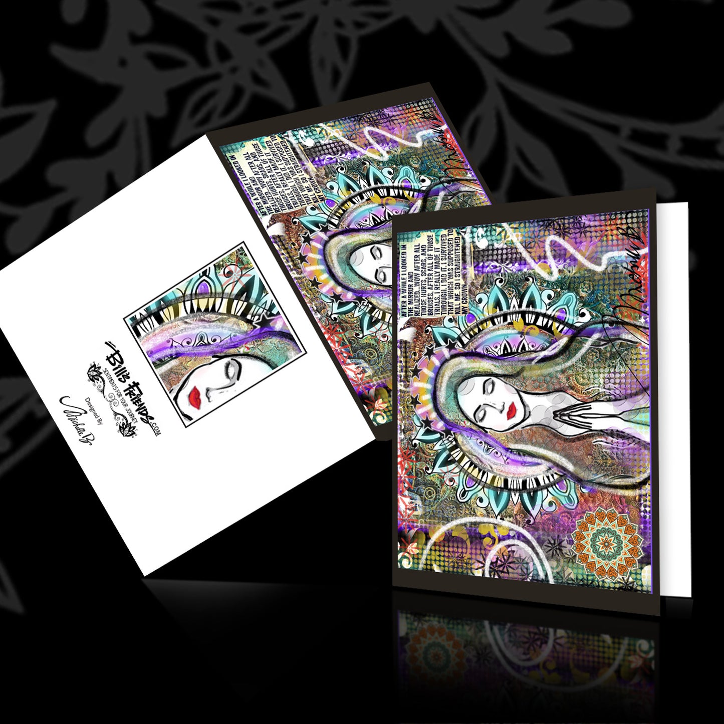 I Adjusted My Crown - Greeting Card and Bookmark