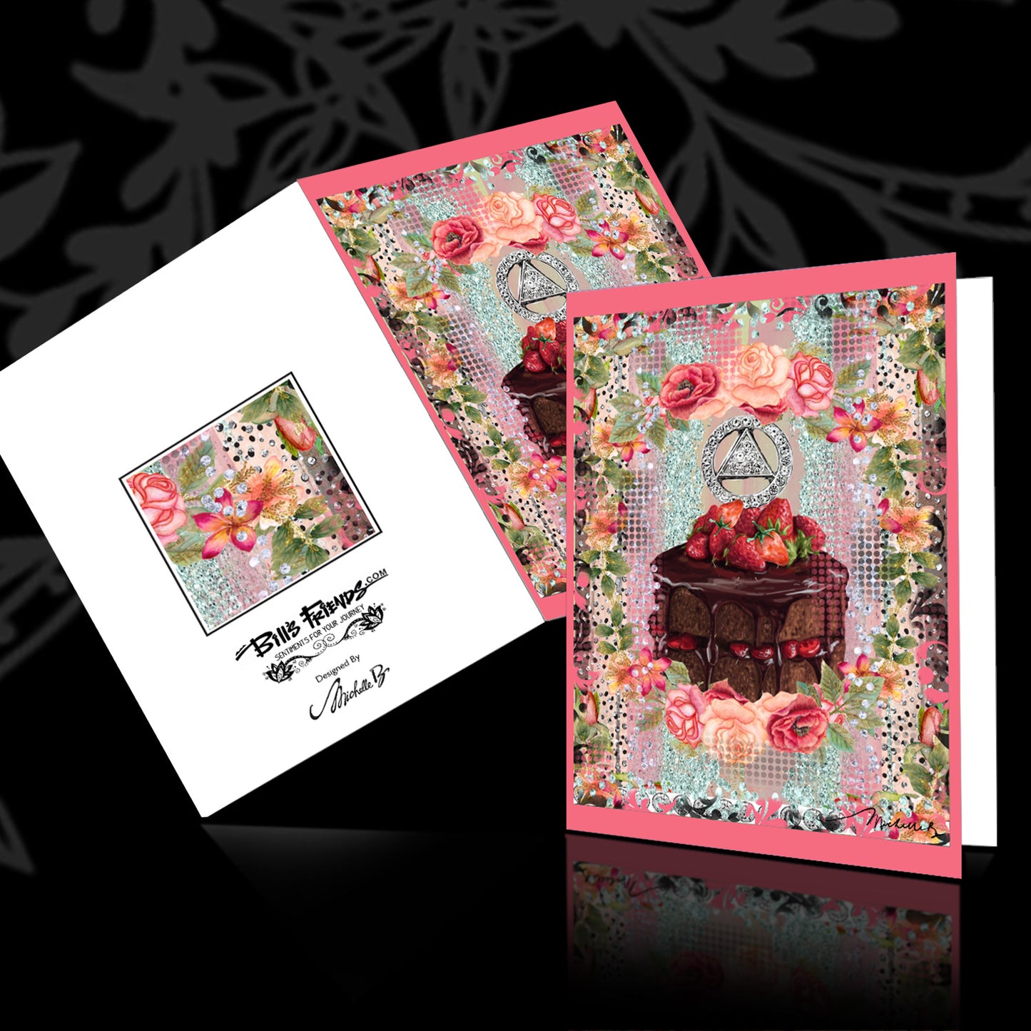 Happy Birthday Chocolate Cake Greeting Card