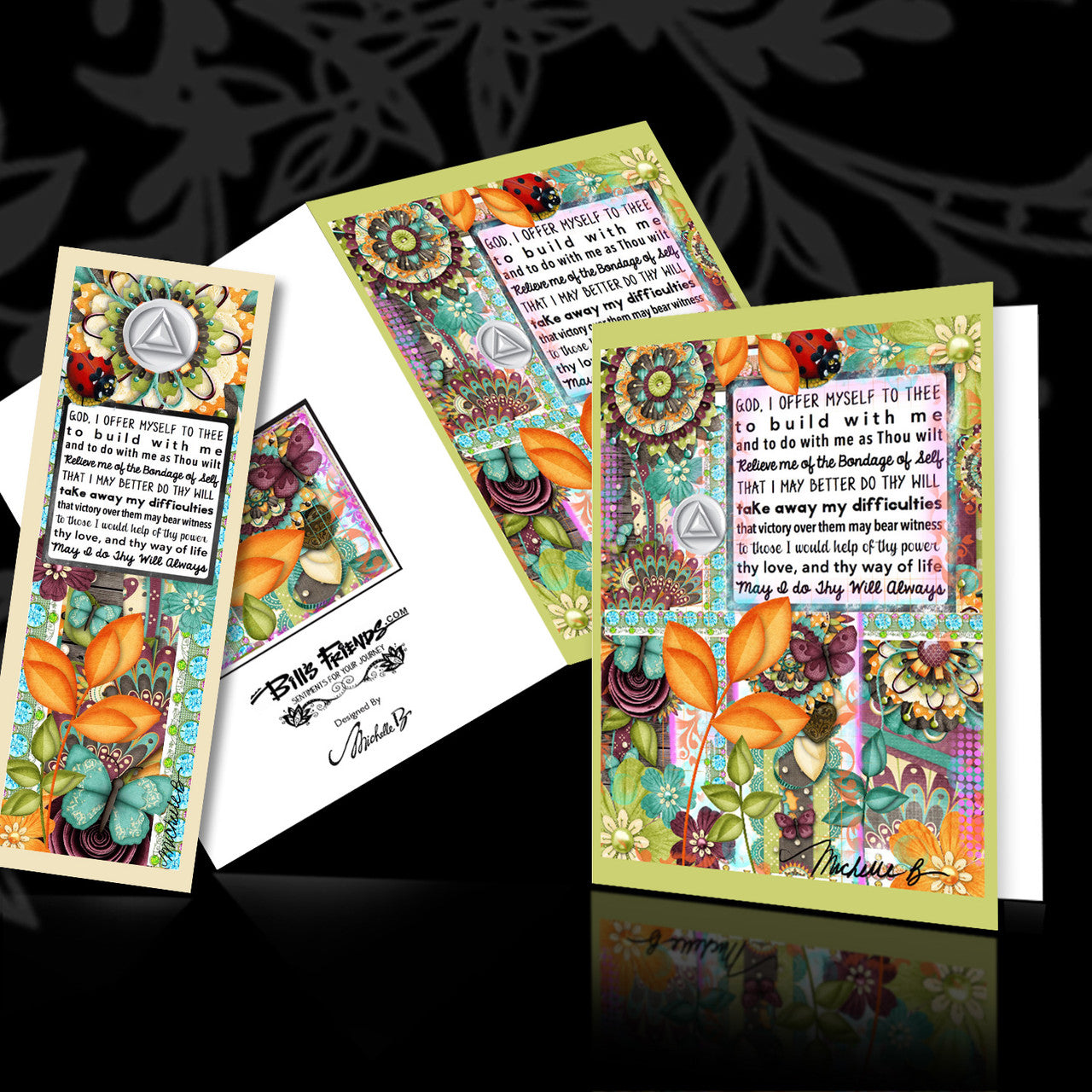 3rd Step Prayer - Greeting Card and Bookmark