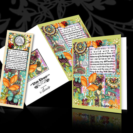 3rd Step Prayer - Greeting Card and Bookmark