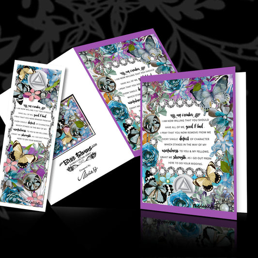7th Step Prayer - Greeting Card and Bookmark