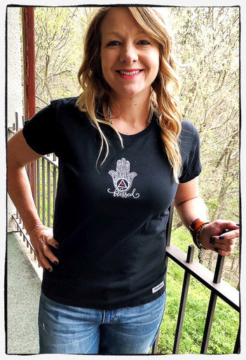 Embroidered Tshirt - Blessed
