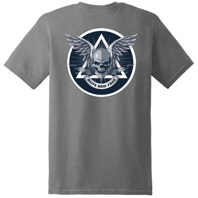 New! Alive and Free Gray Tee