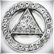 Rhinestone Symbol Lapel Pin