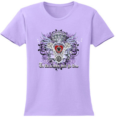New! To Thine Own Self Be True Lavender Tee