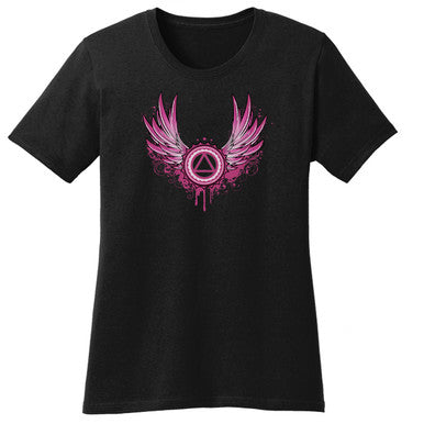 New! Winged Symbol Black Tee