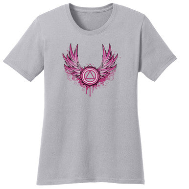 New! Winged Symbol Silver Tee