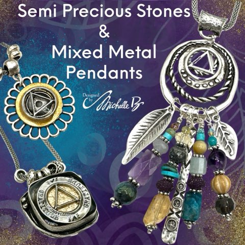 Stone & Mixed Metal Pendants