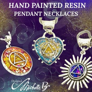 Hand Painted Resin Pendants