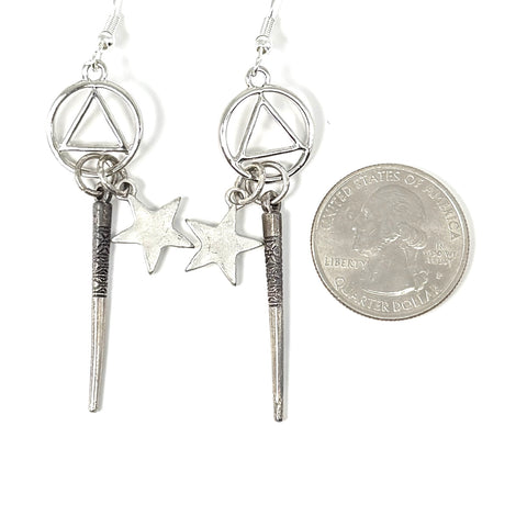 Tribal Star Earrings