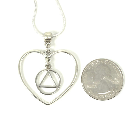 Heart Pendant 2 Snake Chain