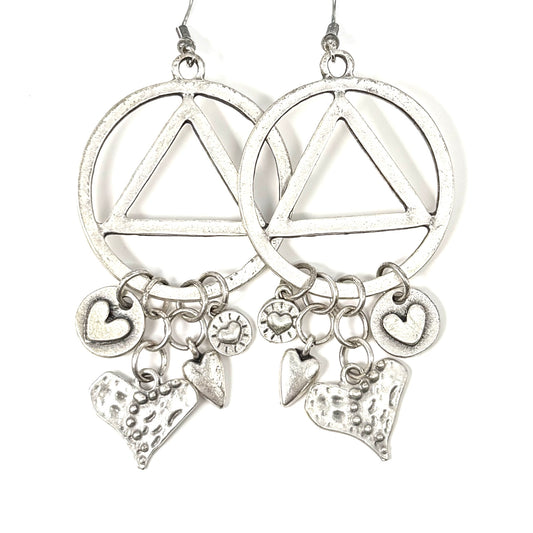 Large Unity Heart Dangles