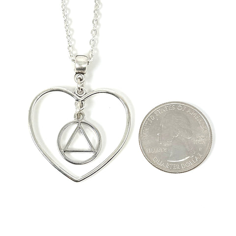 Heart Pendant Link Chain