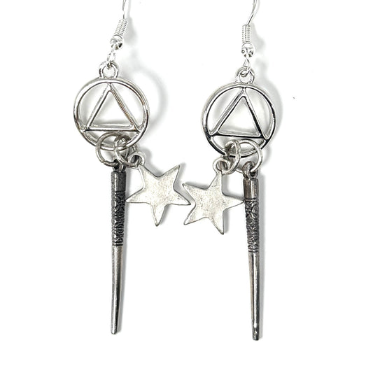 Tribal Star Earrings