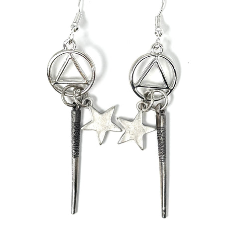 Tribal Star Earrings
