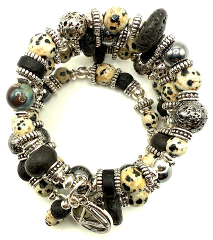 Dalmatian Agate Bracelet