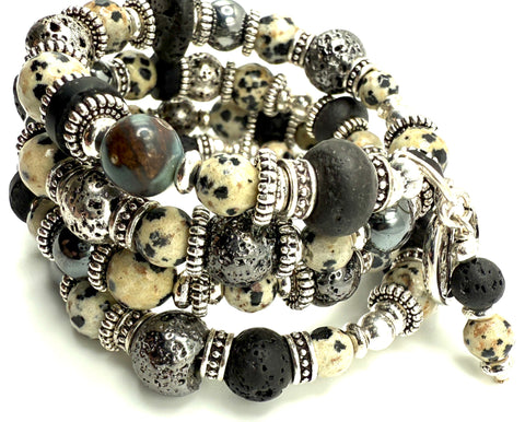 Dalmatian Agate Bracelet