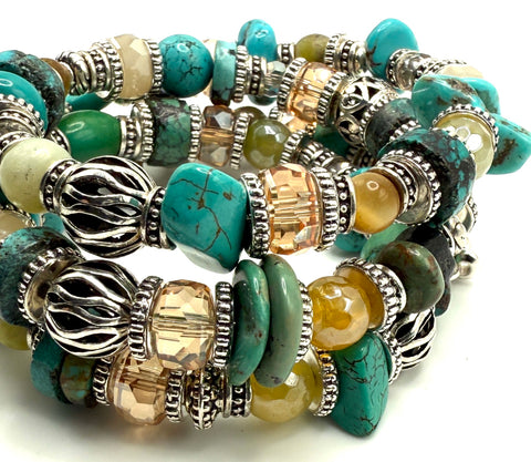 Turquoise & Citrine Bracelet