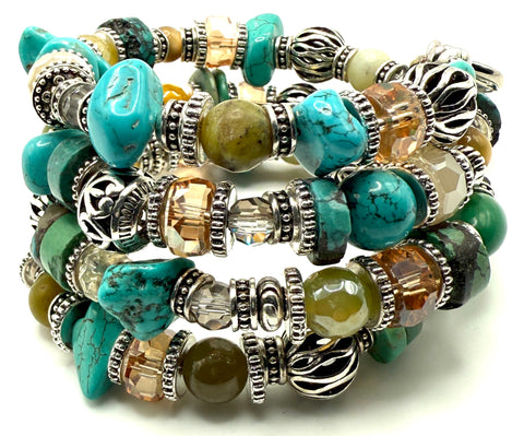 Turquoise & Citrine Bracelet