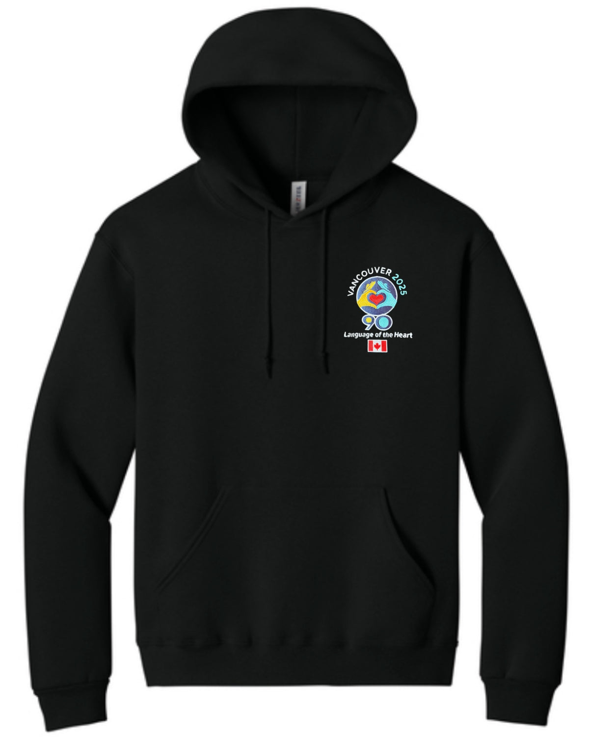 Black Embroidered Logo Hoodie - International Convention 2025!