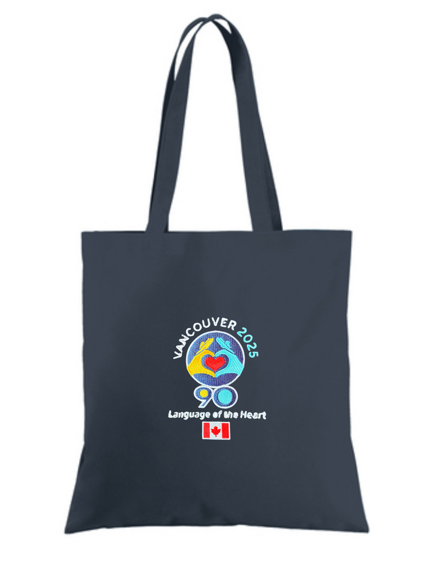 Embroidered Black Logo Document Tote- International Convention 2025!