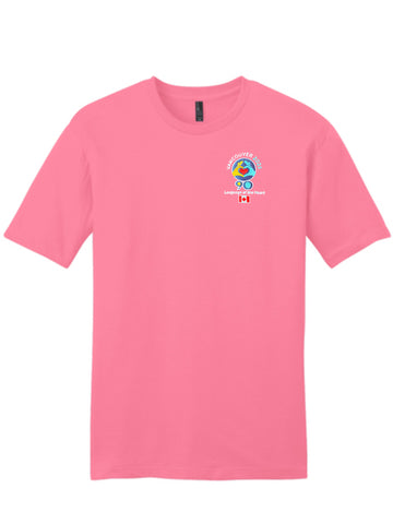 Bubble Gum Pink Embroidered Logo T-Shirt - International Convention 2025!